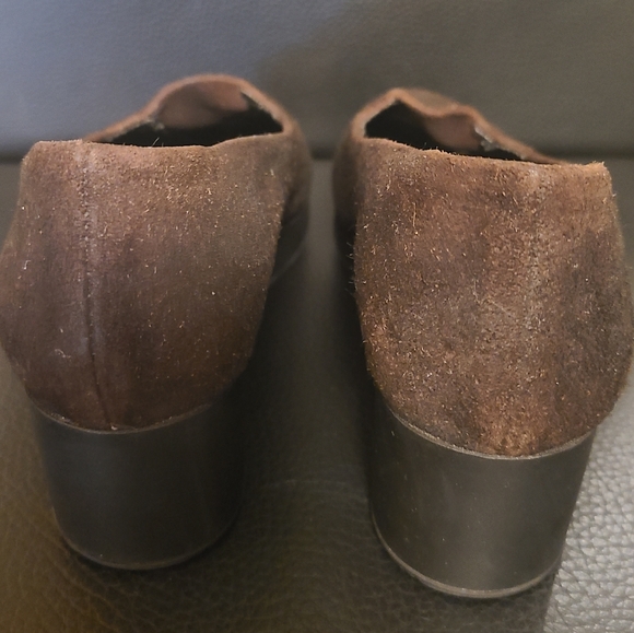 Robert Clergerie Brown Suede Platform Wedge Loafers, shoes in French sizing - Picture 4 of 10